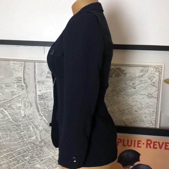 MAXMARA Navy Blue Blazer Size 2-4 - Picture 3 of 16